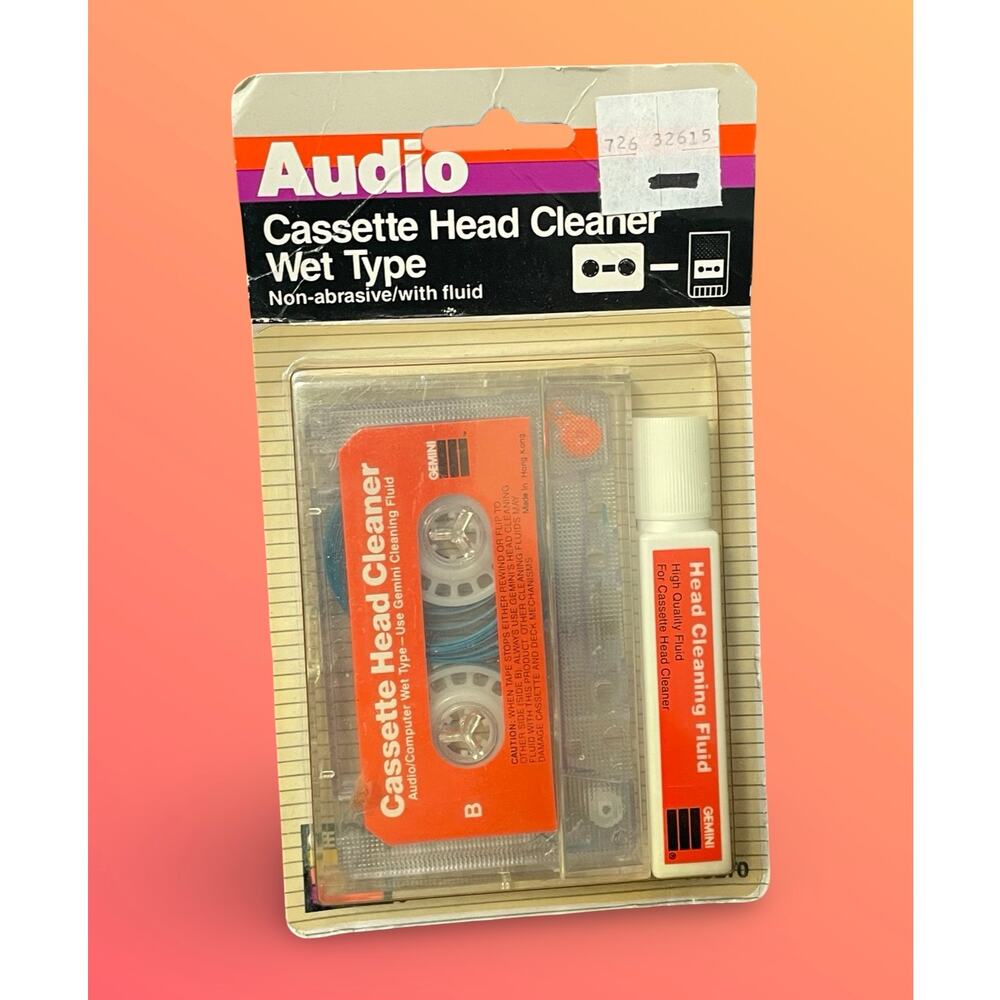 Gemini AS270 Cassette Head Cleaner Wet Type Factory Sealed Vintage New NOS
